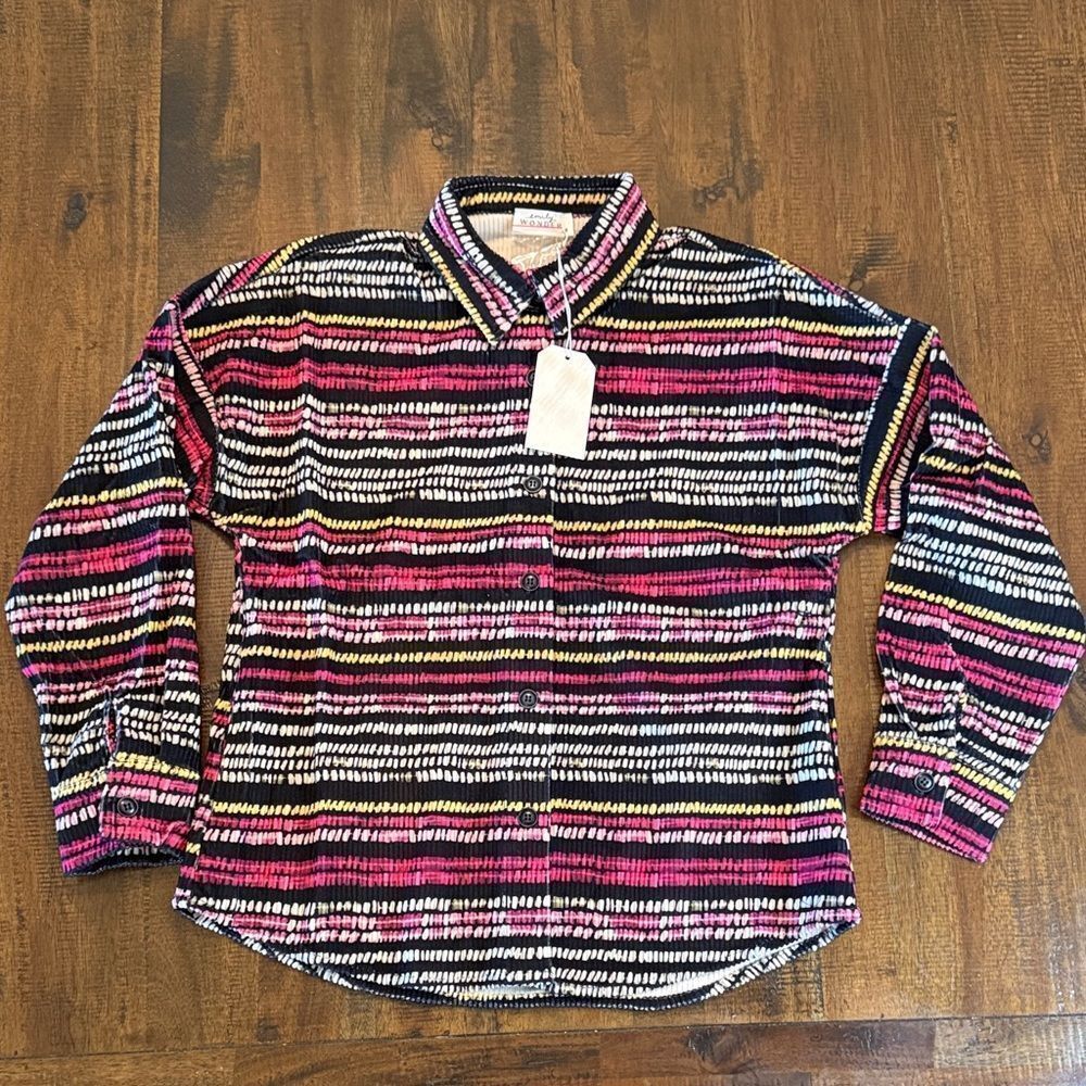 Emily Wonder Corduroy Button Down Shacket